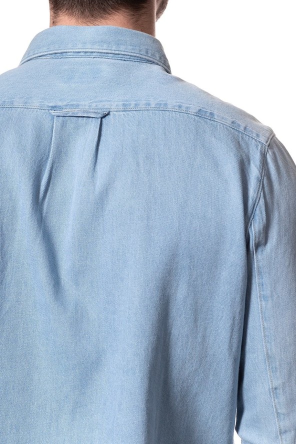 KOSZULA JEANSOWA MĘSKA WRANGLER SHACKET LIGHT INDIGO W5A031D4E 112129921