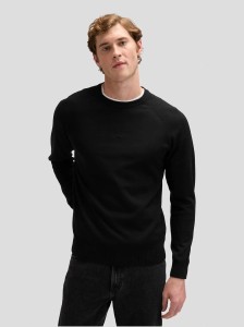 MESKI SWETER LEE CLEAN RAGLAN SWEATER BLACK 112378518