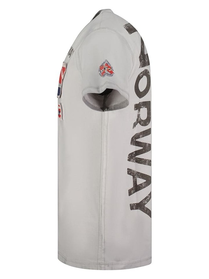 Geographical Norway Koszulka "Jotz" w kolorze jasnoszarym rozmiar: S