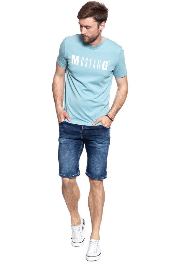 SPODENKI MĘSKIE MUSTANG Chicago Short DENIM BLUE 1007113 5000 683