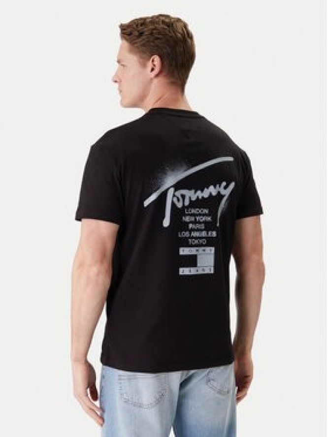 Tommy Jeans T-Shirt DM0DM22553 Czarny Regular Fit