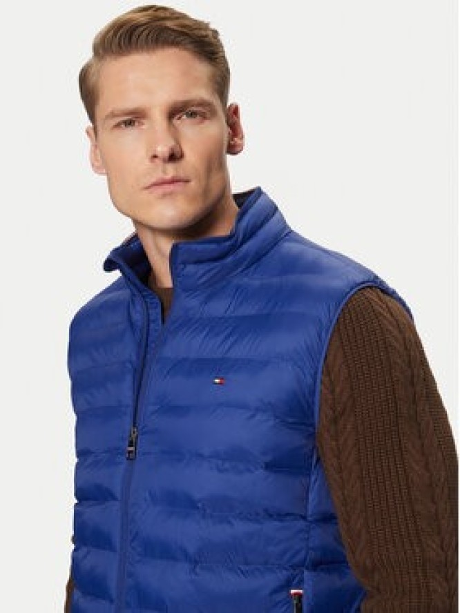 Tommy Hilfiger Kamizelka MW0MW37677 Niebieski Regular Fit