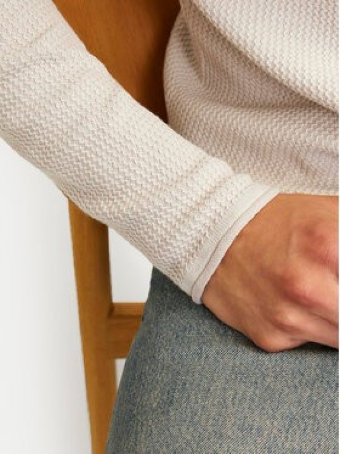 Jack & Jones Sweter Cooper 12258407 Beżowy Regular Fit