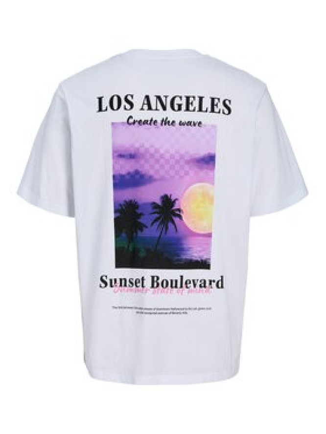 Jack & Jones T-Shirt City Photoprint 12288353 Biały Regular Fit