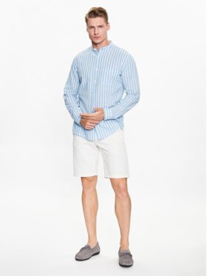 Lindbergh Szorty materiałowe 30-505044 Biały Slim Fit