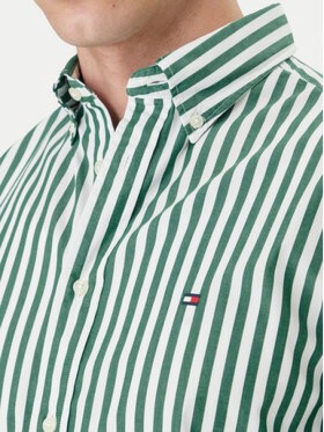 Tommy Hilfiger Koszula MW0MW42440 Zielony Regular Fit
