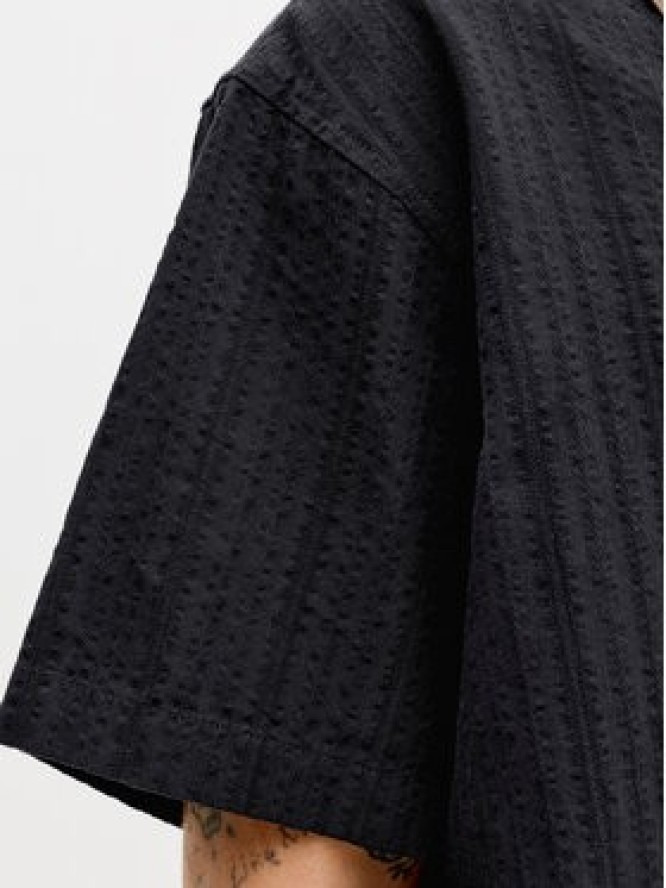 Jack & Jones Komplet koszula i szorty materiałowe Tyson 12297649 Czarny Relaxed Fit