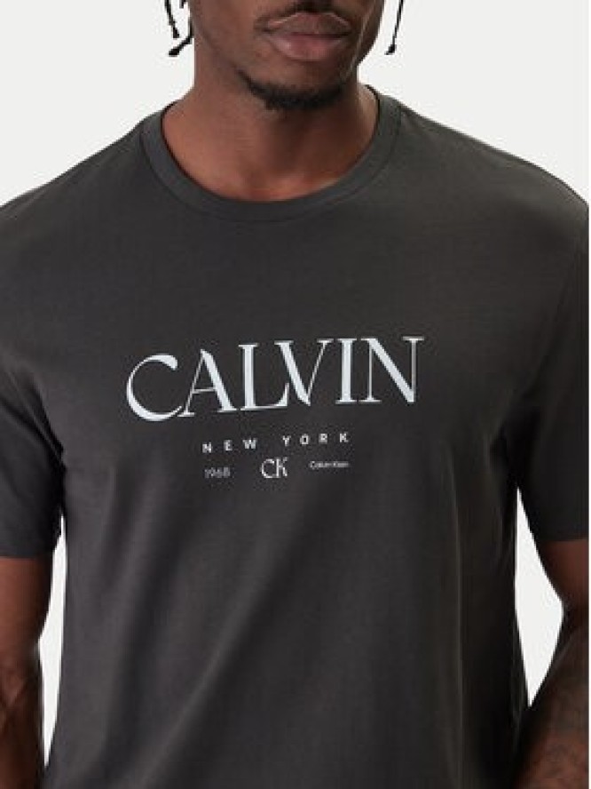 Calvin Klein T-Shirt LV04RE807G Szary Regular Fit