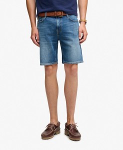 superdry Vintage Straight Shorts denim - 100% bawełna organiczna – BUCK BLUE