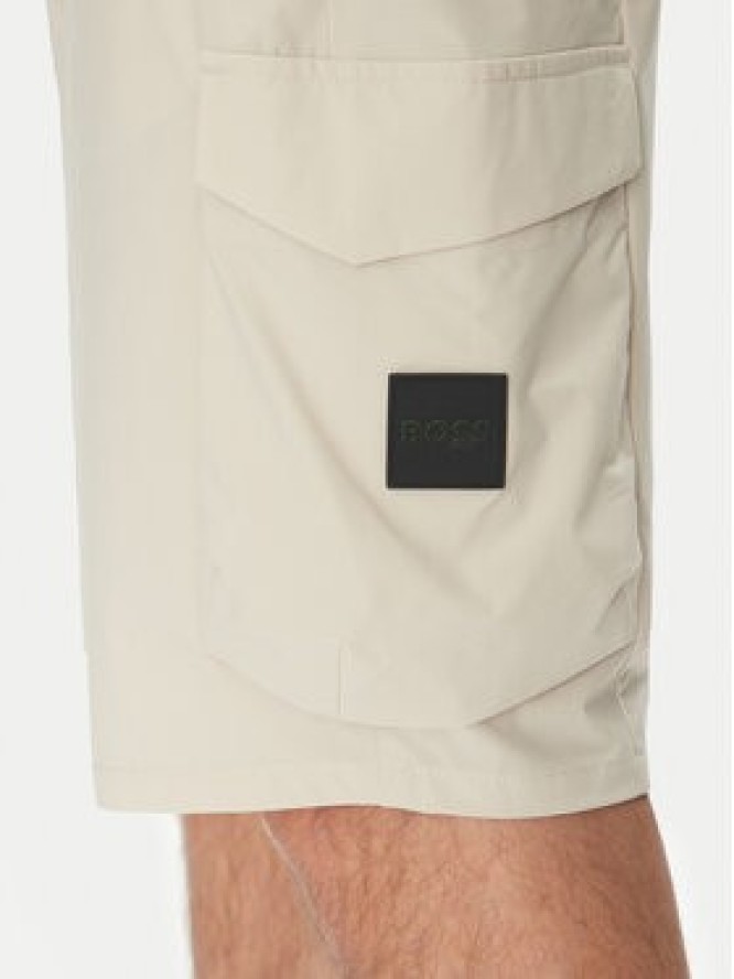 BOSS Szorty sportowe S_Urbanex-Cargo 50534318 Beżowy Tapered Fit