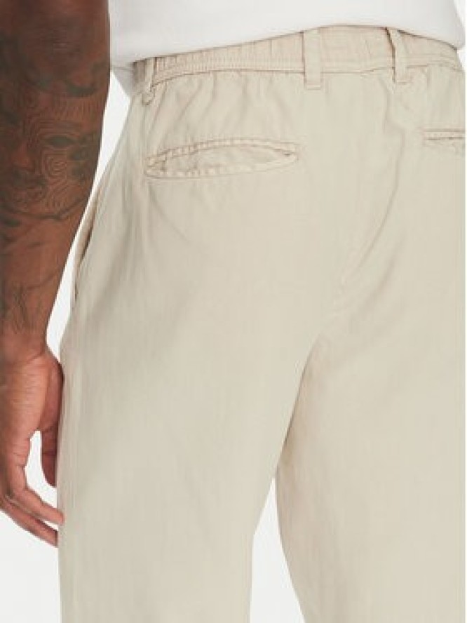 Lindbergh Spodnie materiałowe 30-008031 Beżowy Relaxed Fit