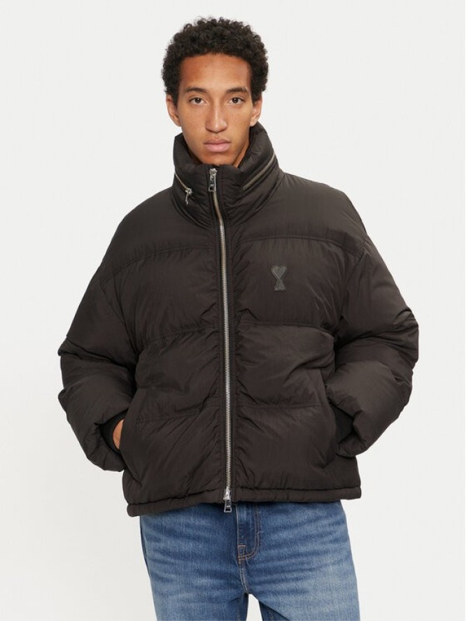 AMI Paris Kurtka zimowa HJK403.PA0009 Czarny Regular Fit