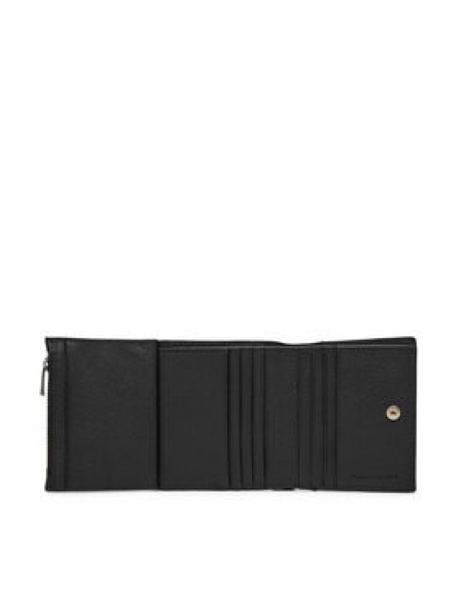 Calvin Klein Portfel Micropebble Comp Trifold W Coin LV04D1034G Czarny