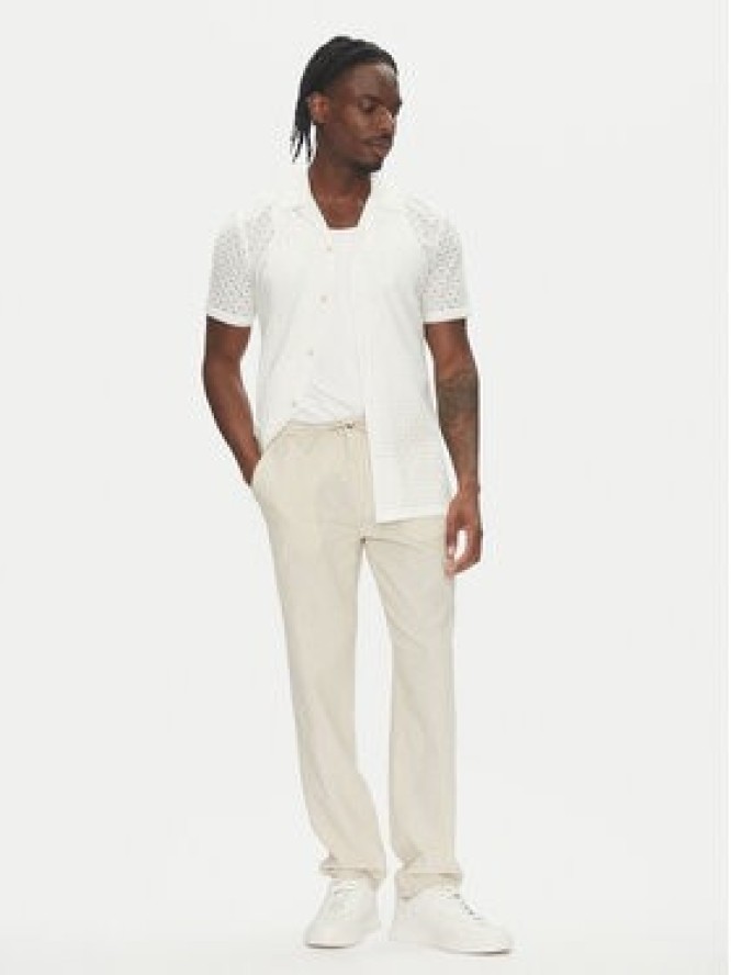 Lindbergh Koszula 30-203569 Biały Relaxed Fit