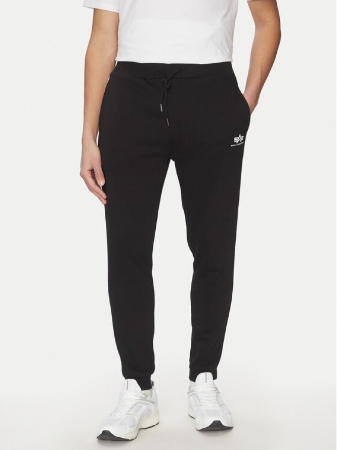 Alpha Industries Spodnie dresowe Small Logo 156374 Czarny Regular Fit