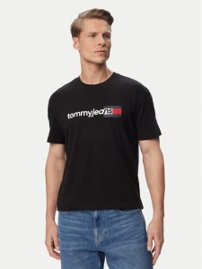 Tommy Jeans T-Shirt Entry Dna DM0DM23406 Czarny Regular Fit