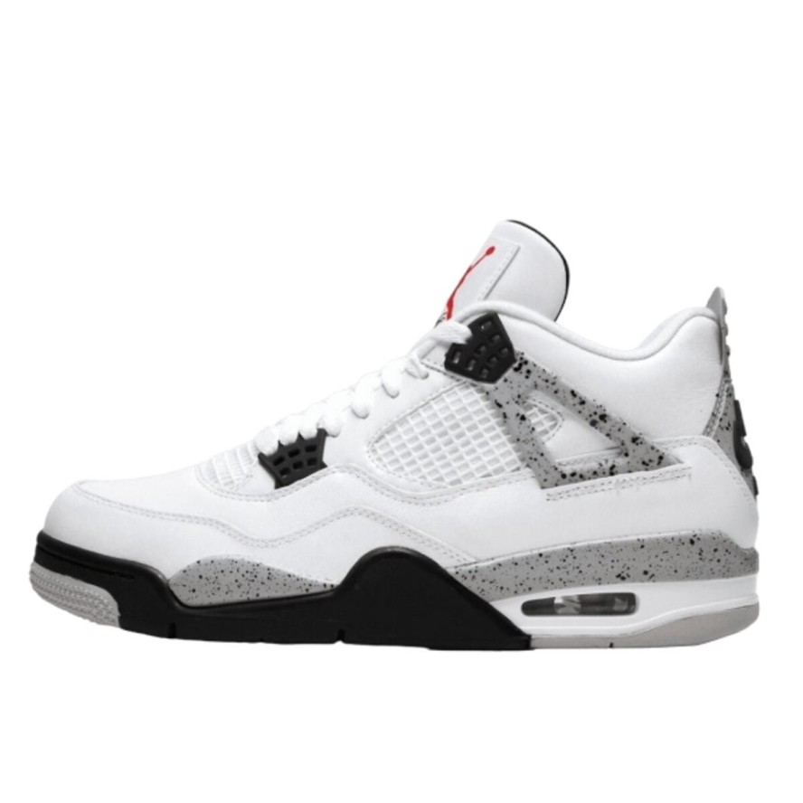 Buty do chodzenia dla dorosłych Air Jordan 4 Retro White Cement