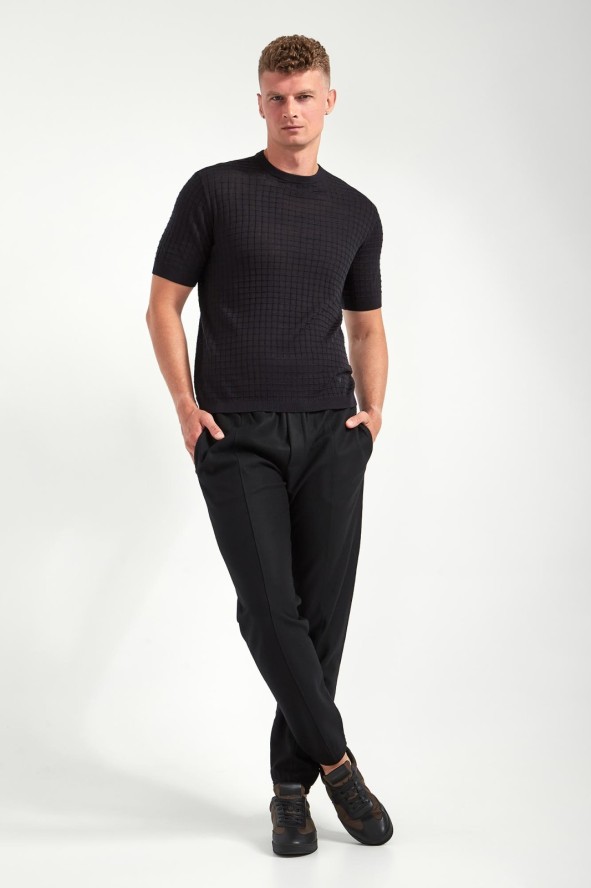 T-shirt męski z wełną EMPORIO ARMANI