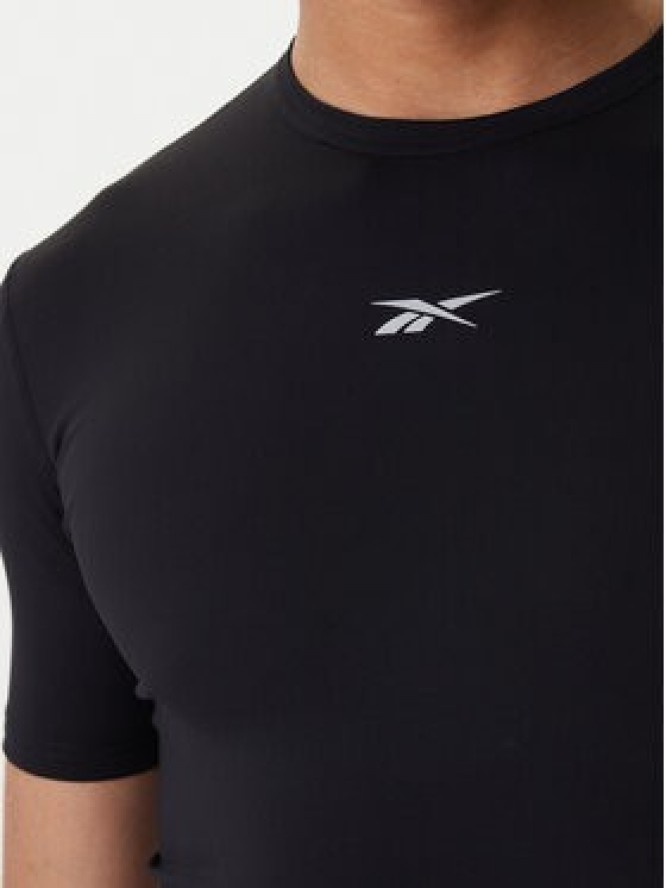 Reebok Koszulka techniczna RK25599CCM Czarny Slim Fit