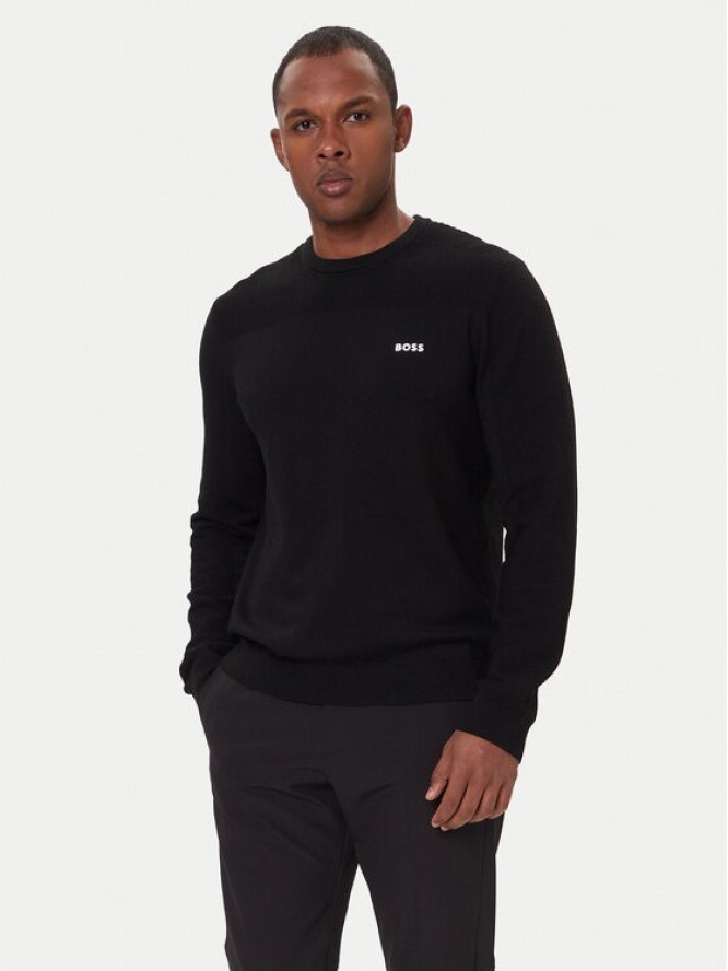 BOSS Sweter Momentum-X CN 50547507 Czarny Slim Fit