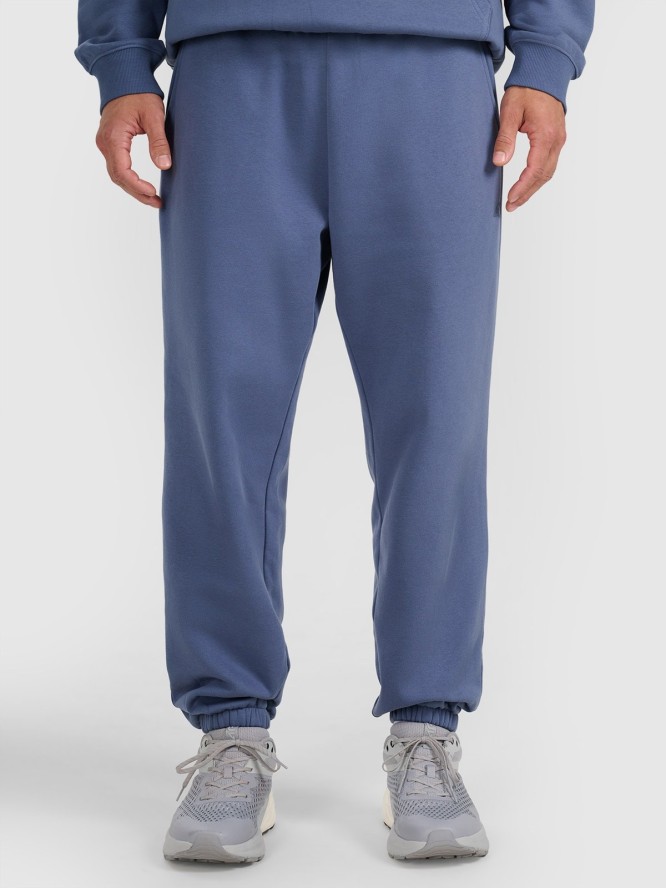 4F Spodnie dresowe joggery męskie - niebieskie 3XL