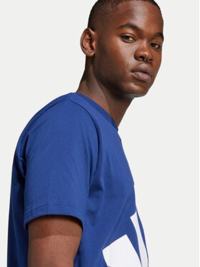 adidas T-Shirt Essentials Big Logo JE8940 Granatowy Regular Fit