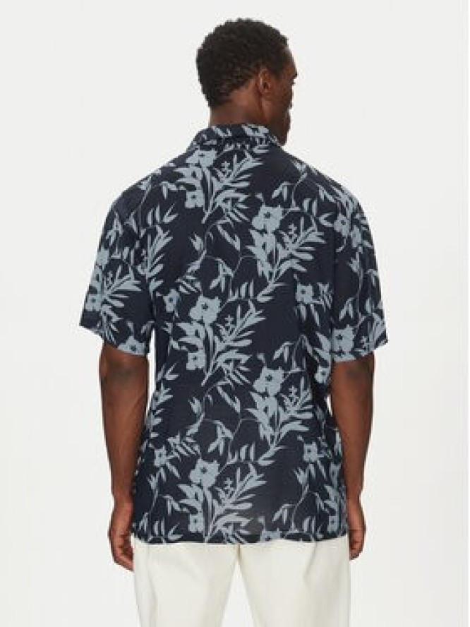 Tommy Hilfiger Koszula Bowling Shirt Print UM0UM03227 Granatowy Regular Fit