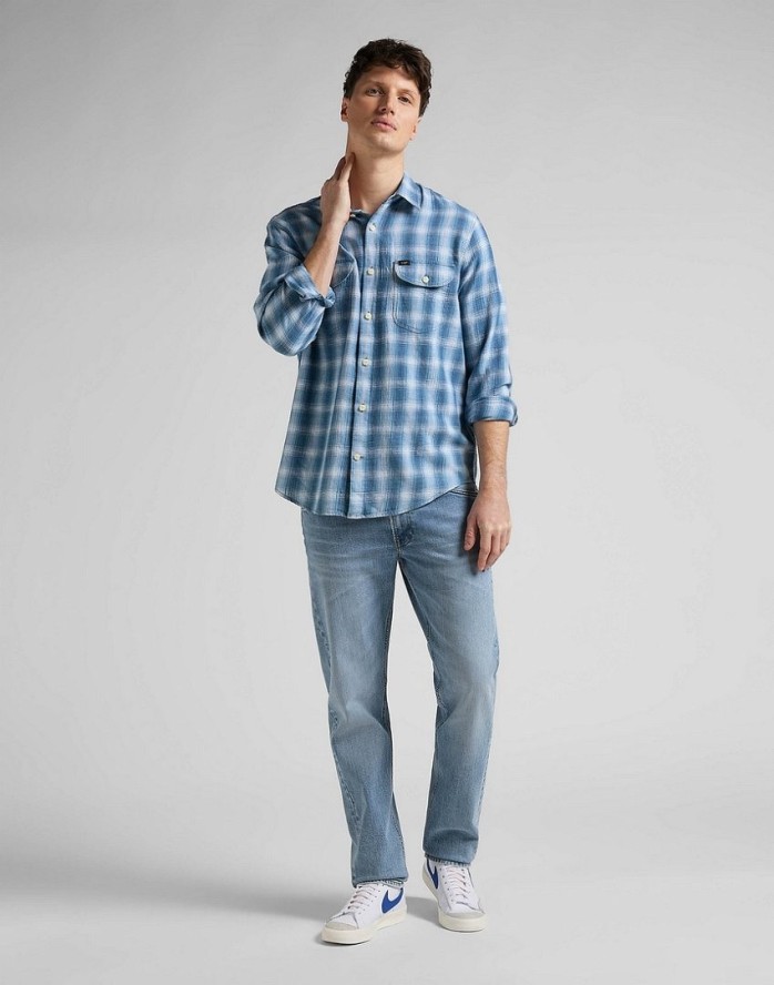 LEE DAREN ZIP FLY MĘSKIE SPODNIE JEANSOWE LT USED MARVIN L707KNMB 112145462