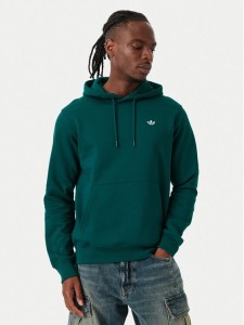 adidas Bluza Trefoil Essentials KV9317 Zielony ciemny Regular Fit