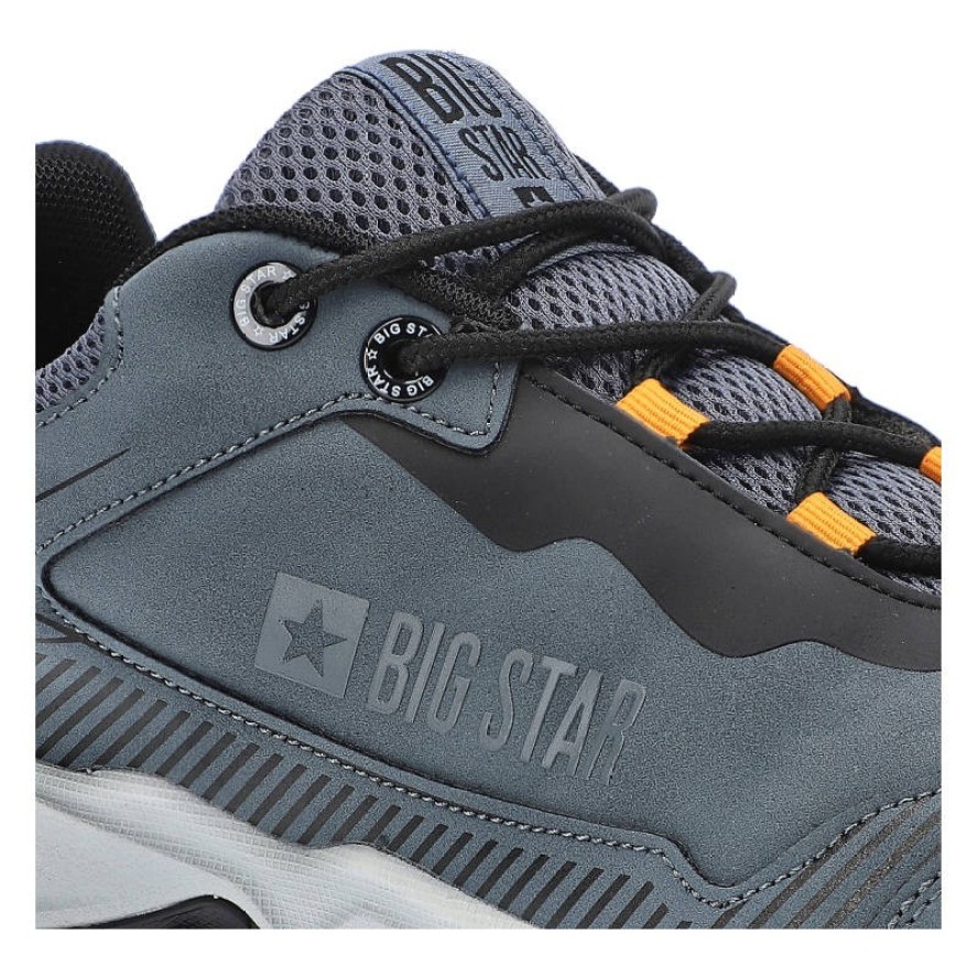 Granatowe Sneakersy Big Star Męskie Lekkie Półbuty