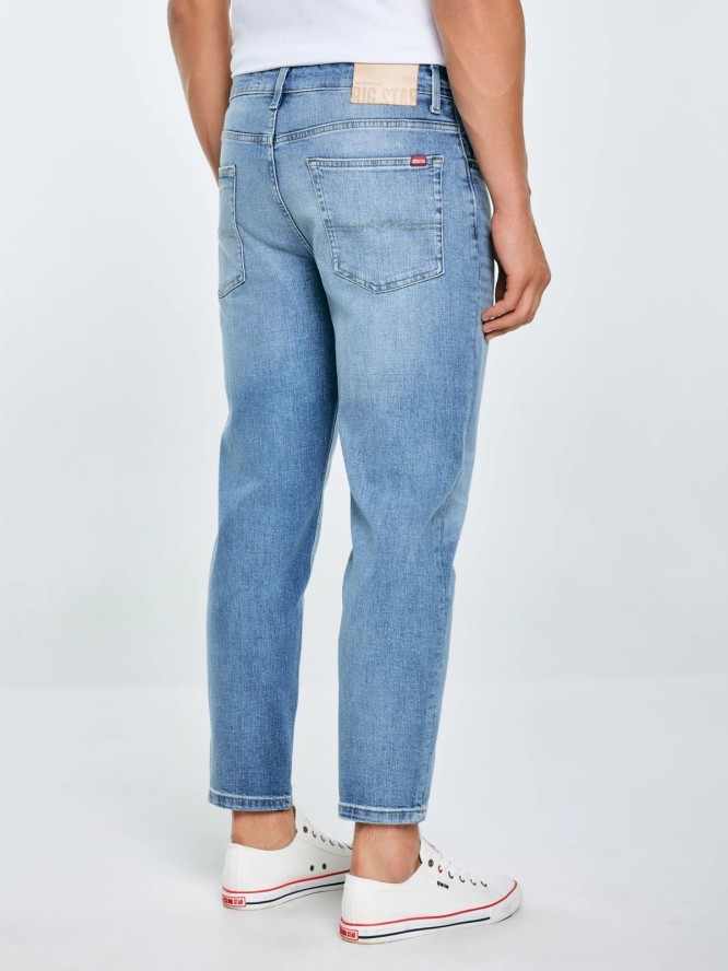 Jeansy męskie niebieskie Ates Cropped 122