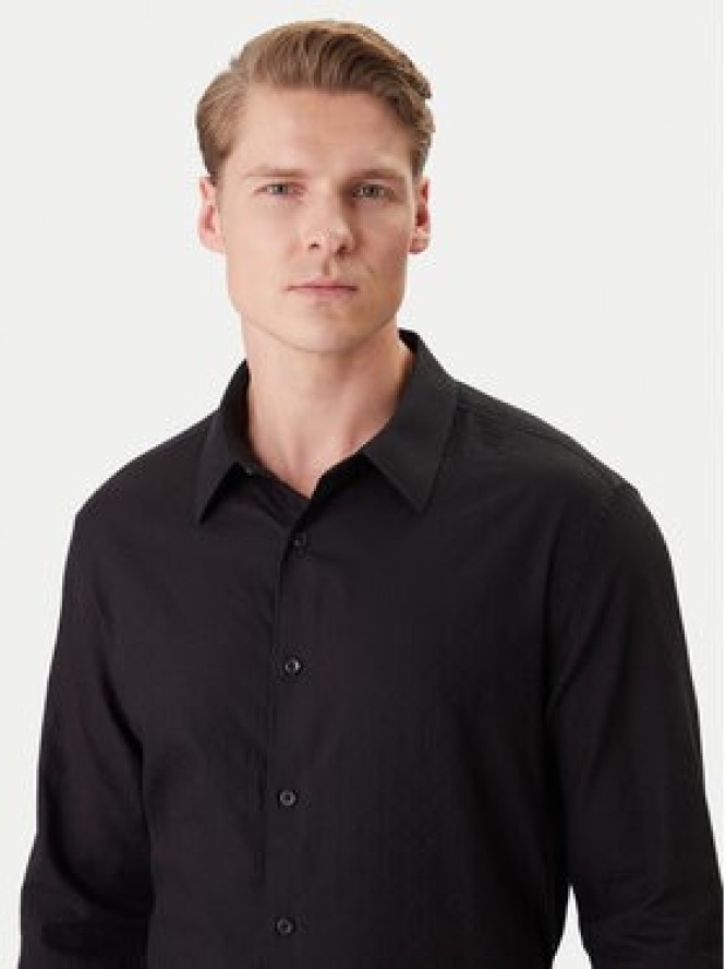 Calvin Klein Koszula Easy LV04LE111G Czarny Relaxed Fit