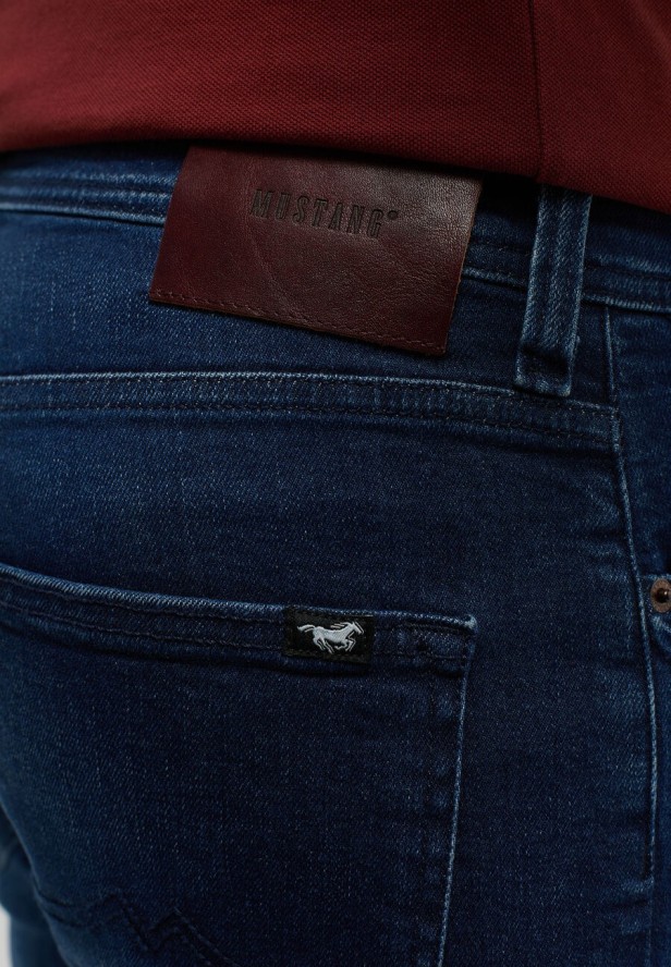 MĘSKIE SPODNIE JEANSOWE MUSTANG ORLANDO SLIM DENIM BLUE 1014252 5000 883