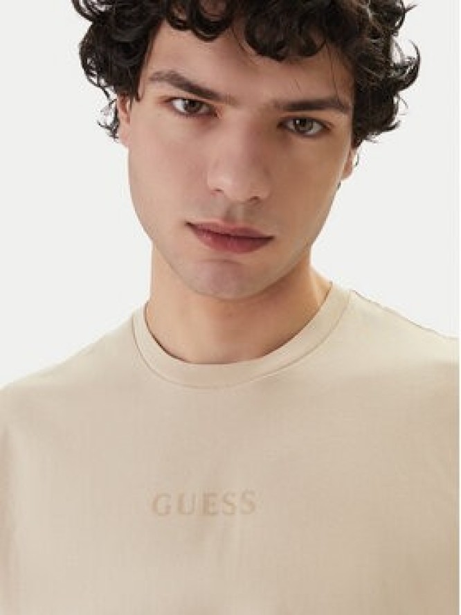 Guess T-Shirt M6GI27 K3249 Beżowy Regular Fit