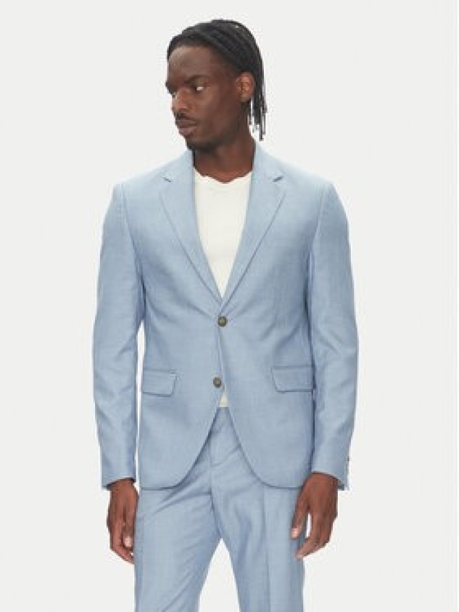 Lindbergh Garnitur 30-606034 Błękitny Slim Fit