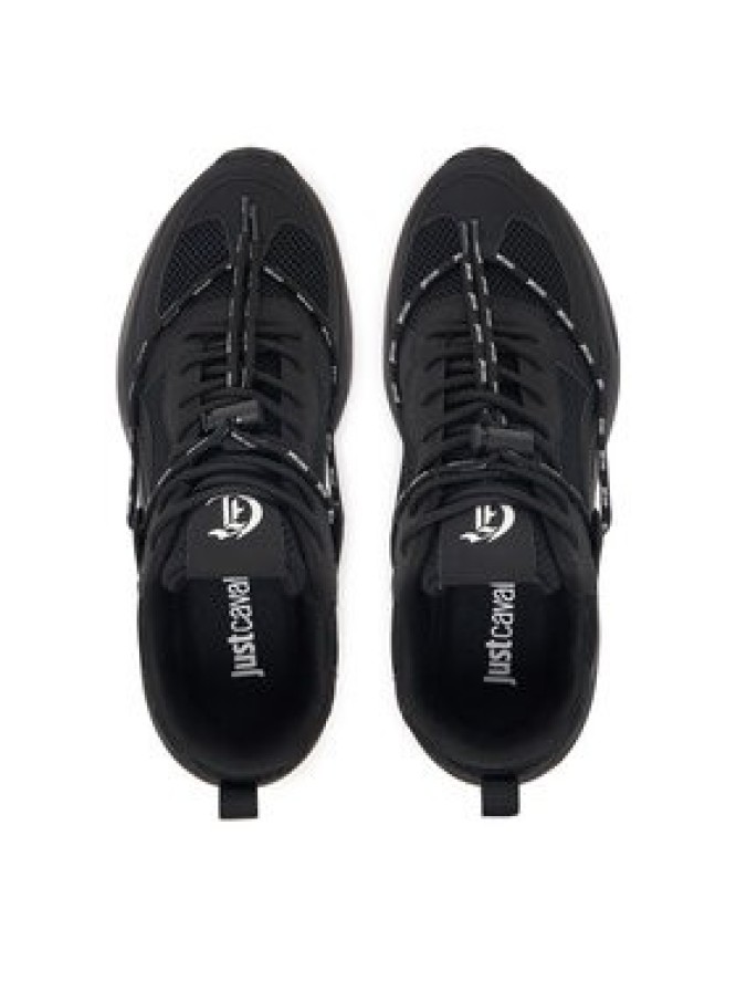 Just Cavalli Sneakersy 80QA3SV2 ZSE47 Czarny