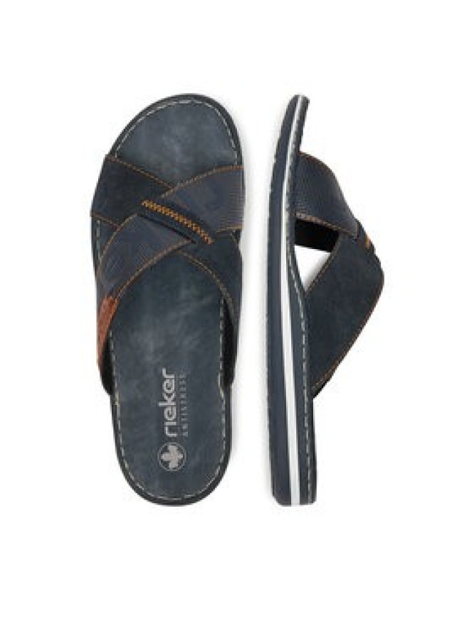 Rieker Klapki 21098-14 Granatowy