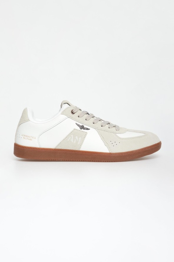 Sneakersy męskie skórzane AERONAUTICA MILITARE
