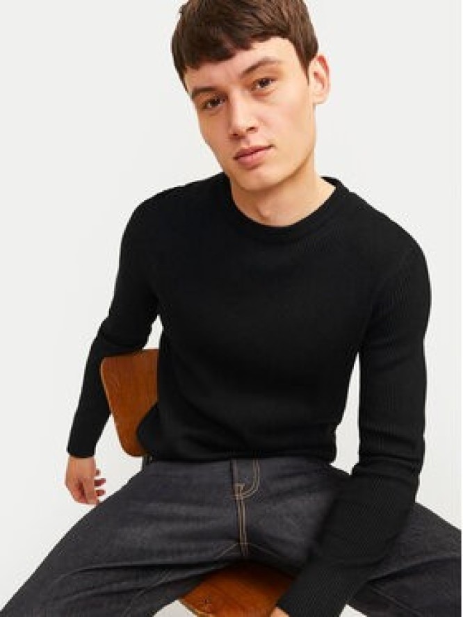 Jack & Jones Sweter Perfect 12257771 Czarny Regular Fit