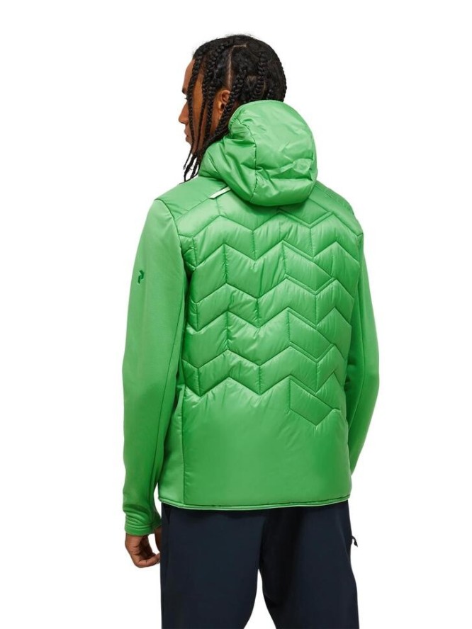 Kurtka Peak Performance męska Elevate Liner Hybrid Hood Jacket zielona - L
