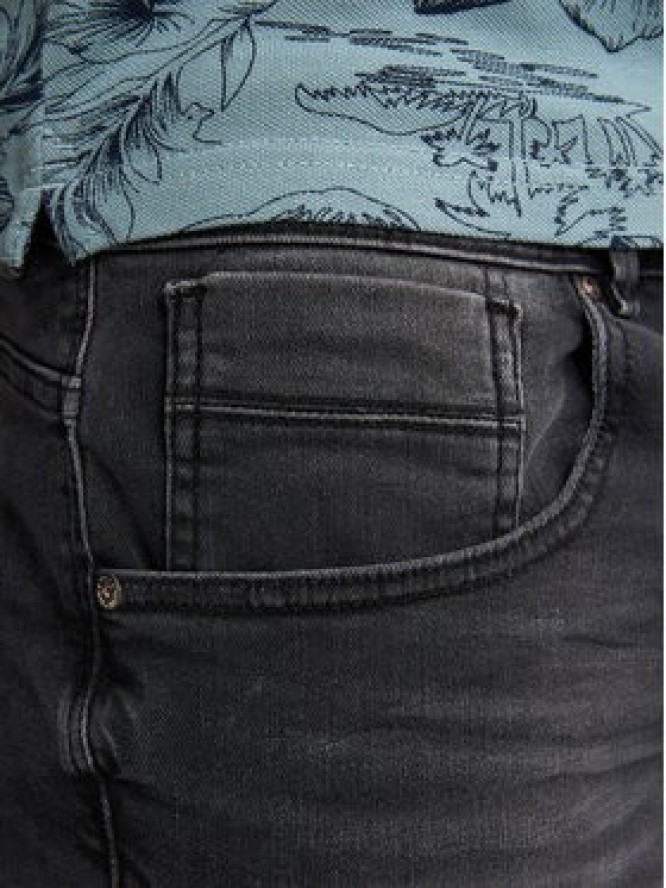 Petrol Industries Szorty jeansowe M-1050-SHO003 Czarny Regular Fit