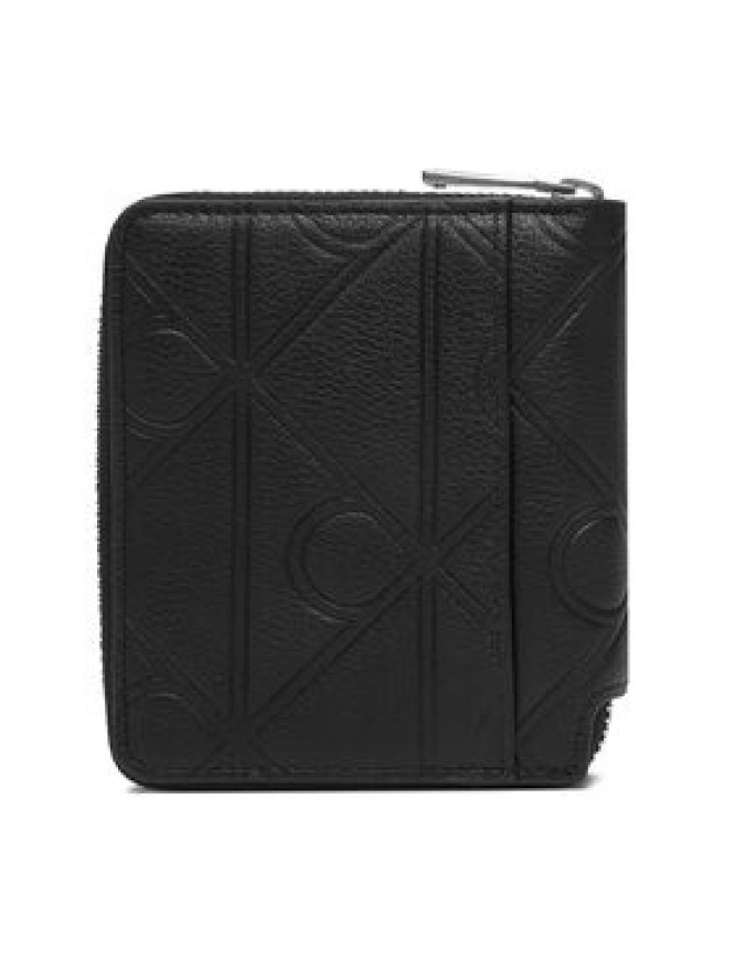 Calvin Klein Portfel Xl Emblem Aop Emboss Zipp Bill Fo LV04D1176G Czarny