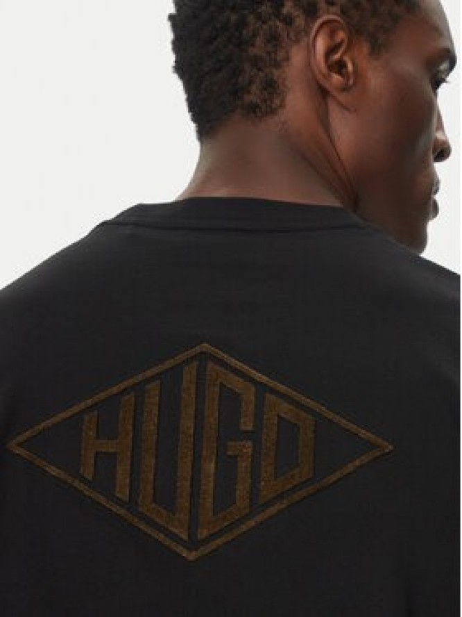 HUGO T-Shirt Darunu 50534951 Czarny Relaxed Fit