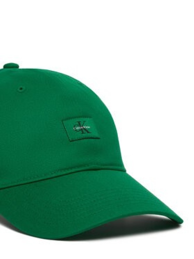 Calvin Klein Czapka z daszkiem Monologo Woven Patch Bb Cap LV04D5077G Zielony