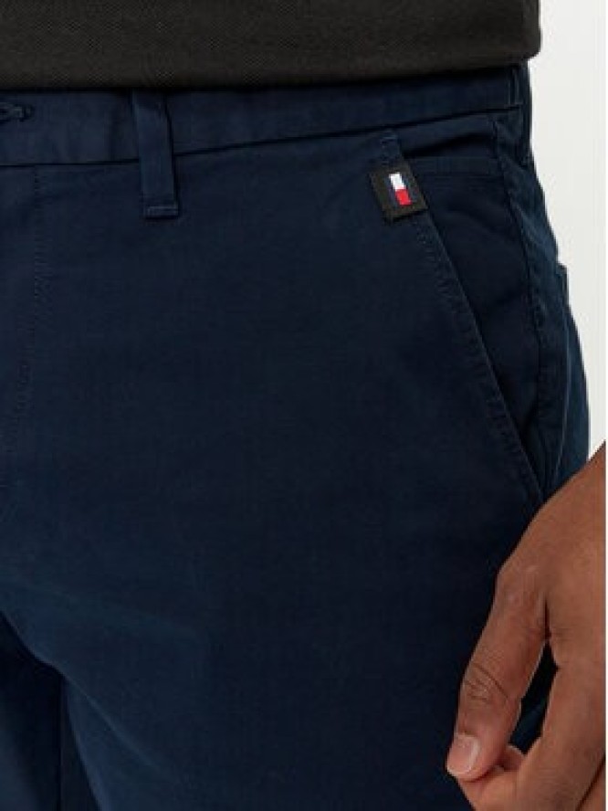Tommy Jeans Chinosy Austin DM0DM19166 Granatowy Slim Fit