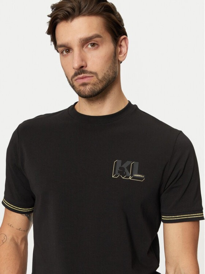 KARL LAGERFELD T-Shirt 755463 551235 Czarny Regular Fit