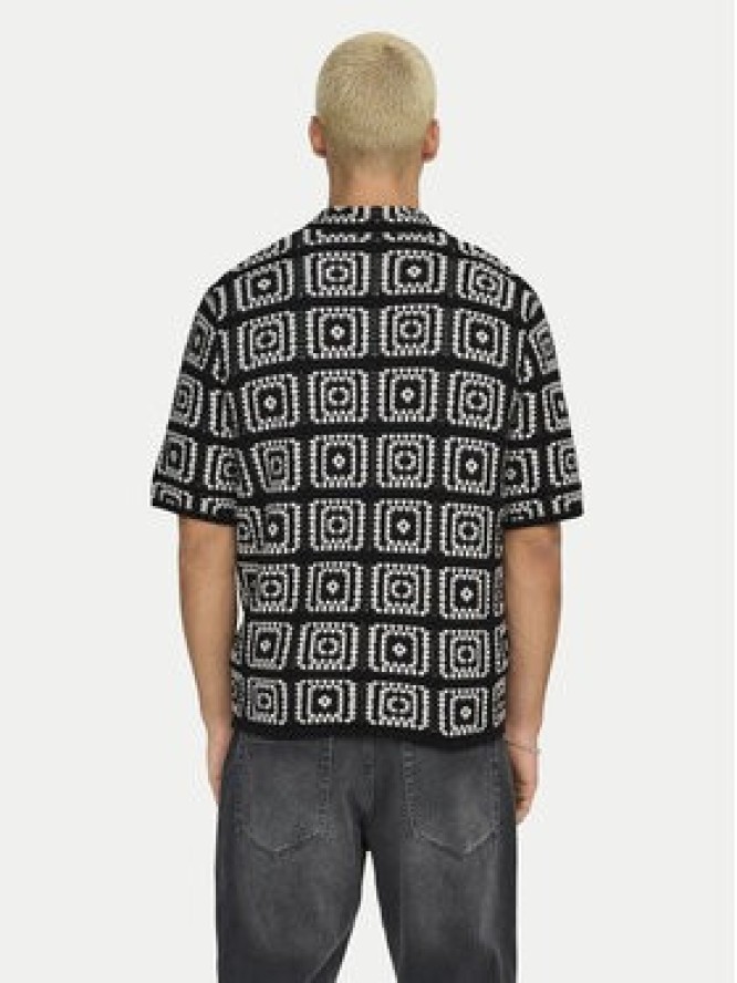 Only & Sons Koszula Bart 22033329 Czarny Relaxed Fit