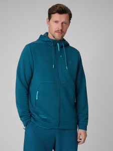 4F Bluza treningowa regular z kapturem męska - granatowa XL