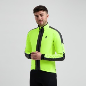Kurtka rowerowa zimowa męska Rogelli Essential Hi Vis