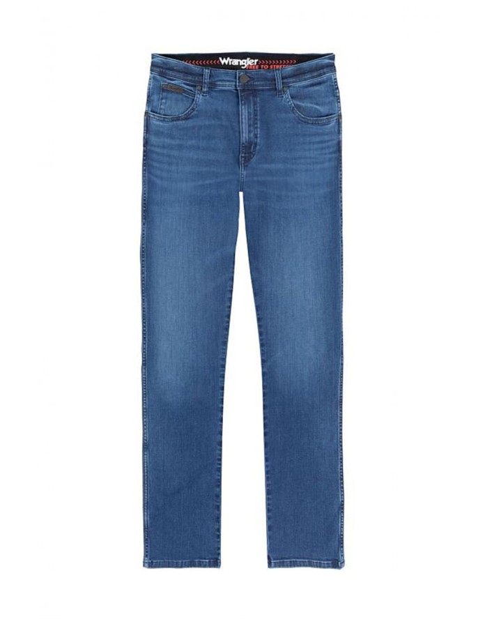 WRANGLER TEXAS SLIM MĘSKIE SPODNIE JEANSOWE APOLLO W12SMN396